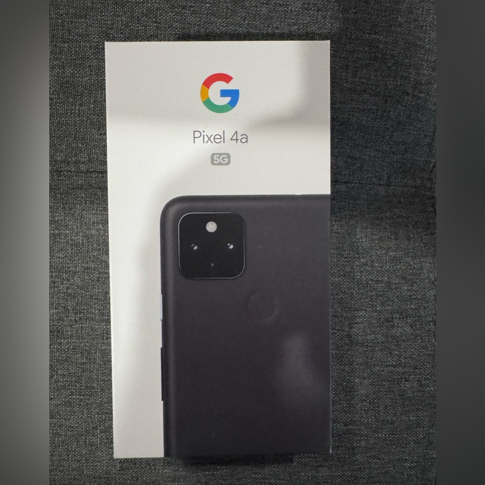 **BOX ONLY** Google Pixel 4a 5g Original Box- NO PHONE with Screen Protectors